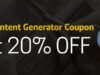 Maximize Your Savings with GSA Content Generator Coupon Code: Get 20% Off Today!